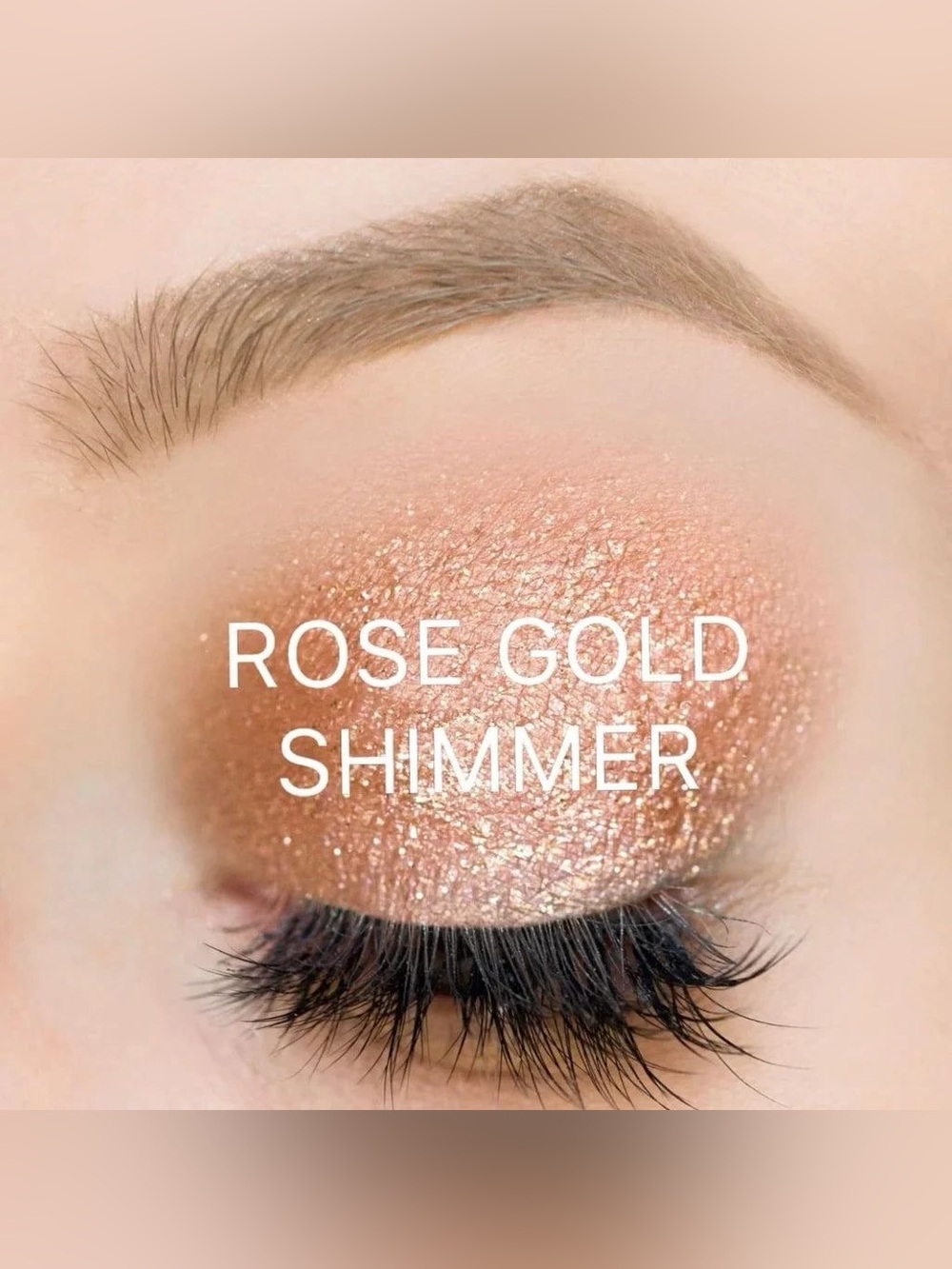 ShadowSense Rose Gold Shimmer NEW Metallic Glitter Cream to Powder Eyeshadow